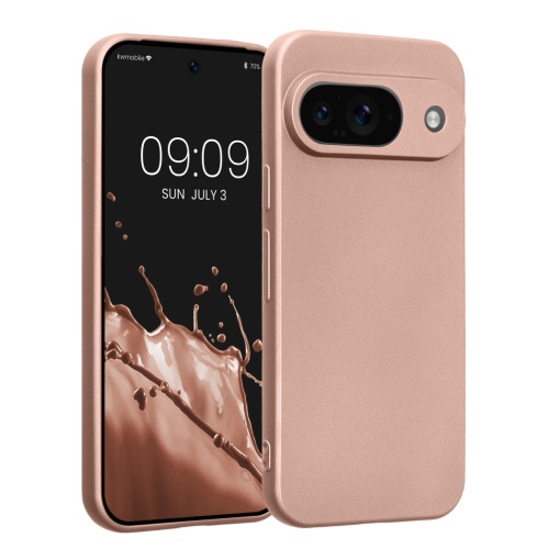 Husa Kwmobile pentru Google Pixel 9, Roz, Silicon, KWM000020PO004C