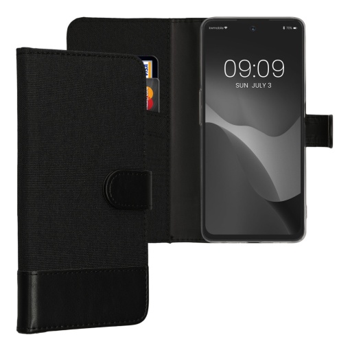 Husa Kwmobile pentru OnePlus Nord N30/Nord CE 3 Lite, Negru, Textil/Silicon, 61494.73