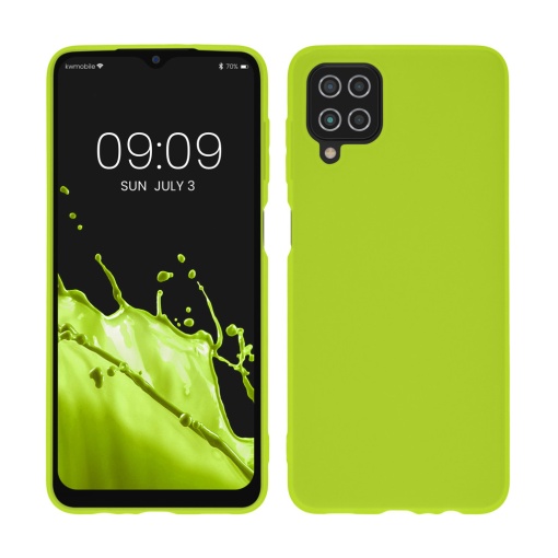 Husa Kwmobile pentru Samsung Galaxy A12, Verde, Silicon, KWM000012BL064C