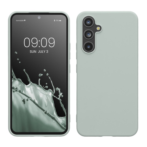 Husa Kwmobile pentru Samsung Galaxy A54 5G, Verde deschis, Silicon, 60796.2