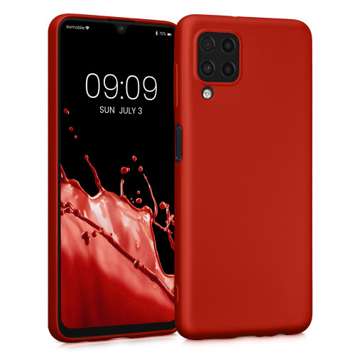 Husa Kwmobile pentru Samsung Galaxy M32 4G, Silicon, Rosu, 57951.36