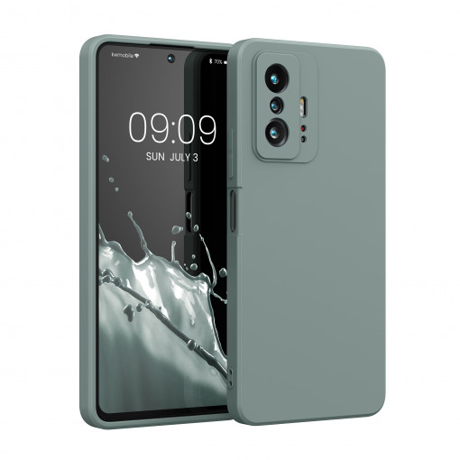 Husa Kwmobile pentru Xiaomi 11T/11T Pro, Silicon, Verde, 56573.172