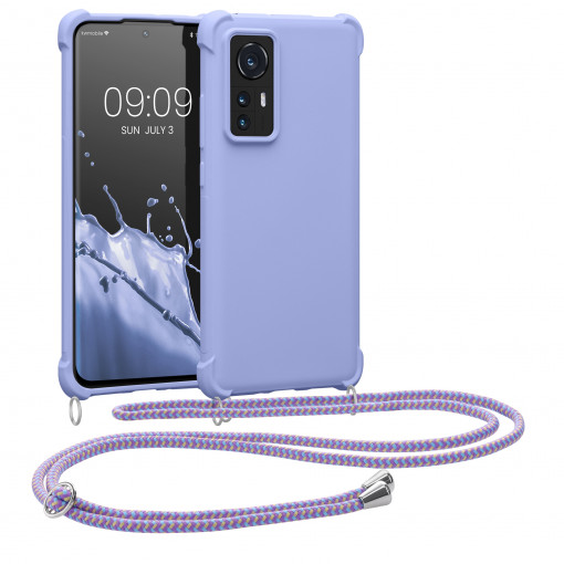 Husa Kwmobile pentru Xiaomi 12/12X, Silicon, Albastru, 58582.108