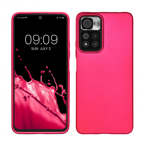 Husa kwmobile pentru Xiaomi Note 11 Pro Plus 5G, Silicon, Roz, 59142.65