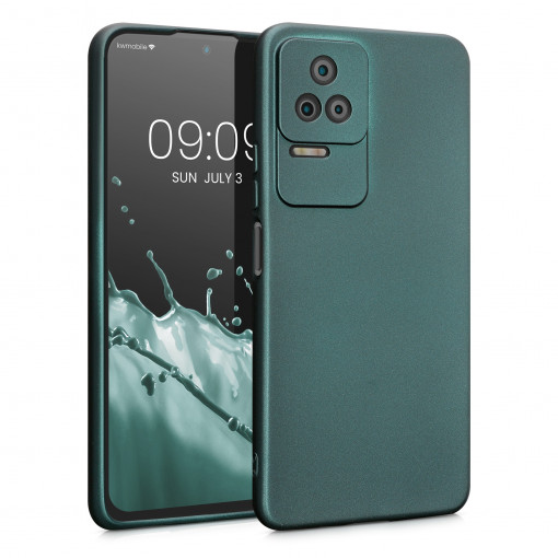 Husa Kwmobile pentru Xiaomi Poco F4, Silicon, Verde, 59238.14
