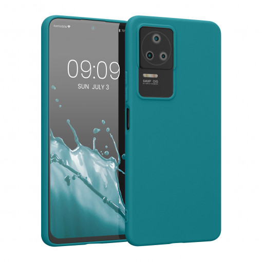 Husa Kwmobile pentru Xiaomi Poco F4, Silicon, Verde, 59244.57