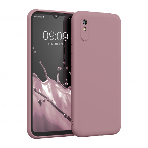 Husa Kwmobile pentru Xiaomi Redmi 9A/Redmi 9AT, Silicon, Roz, 56570.193