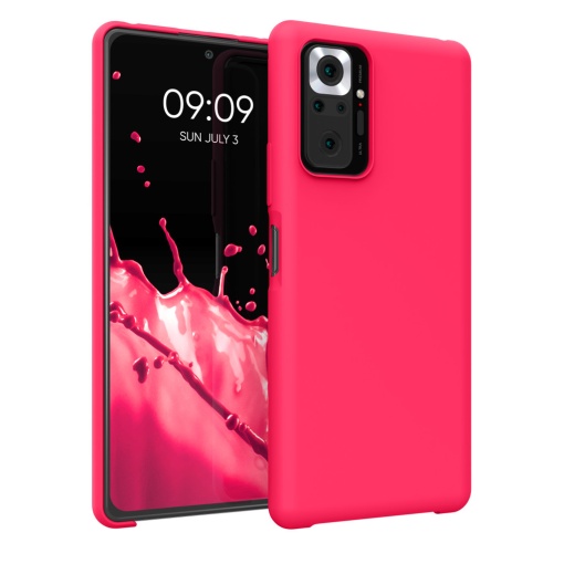 Husa Kwmobile pentru Xiaomi Redmi Note 10 Pro, Roz, Silicon, KWM000012OI011C