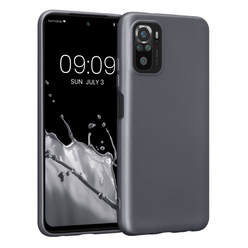 Husa Kwmobile pentru Xiaomi Redmi Note 10/Redmi Note 10S, Silicon, Gri, 57280.232