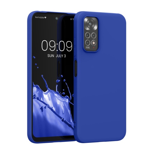 Husa Kwmobile pentru Xiaomi Redmi Note 11/Note 11s, Albastru, Silicon, KWM0000150V057C