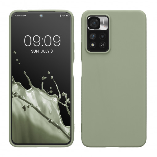 Husa Kwmobile pentru Xiaomi Redmi Note 11 Pro Plus 5G, Verde, Silicon, 58095.172 - Img 1