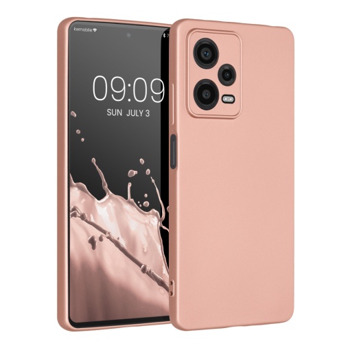 Husa Kwmobile pentru Xiaomi Redmi Note 12 Pro 5G, Roz, Silicon, 60711.31