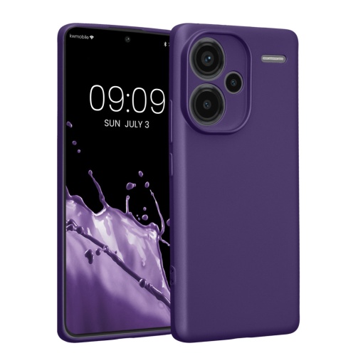 Husa Kwmobile pentru Xiaomi Redmi Note 13 Pro Plus 5G, Albastru, Silicon, KWM000020OL002C
