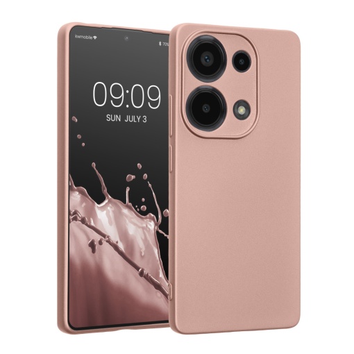 Husa Kwmobile pentru Xiaomi Redmi Note 13 Pro, Roz, Silicon, KWM000020LZ002C