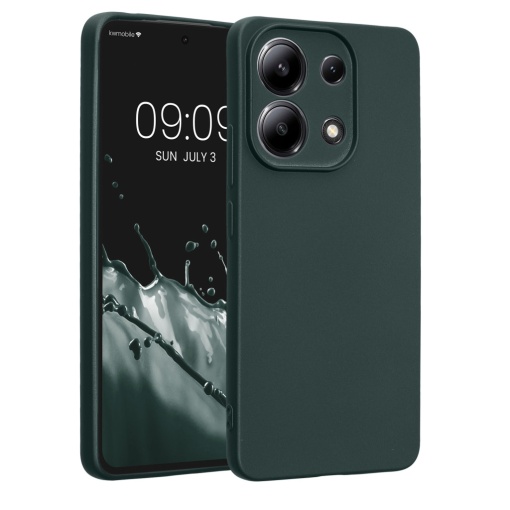 Husa Kwmobile pentru Xiaomi Redmi Note 13, Verde, Silicon, KWM000020OM001C