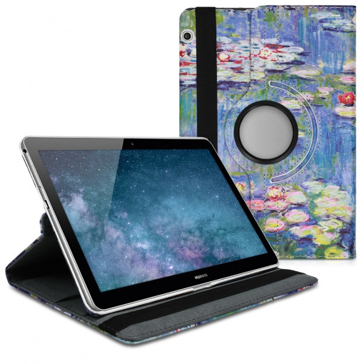 Husa pentru Huawei MediaPad T3 10, Piele ecologica, Multicolor, 43414.10