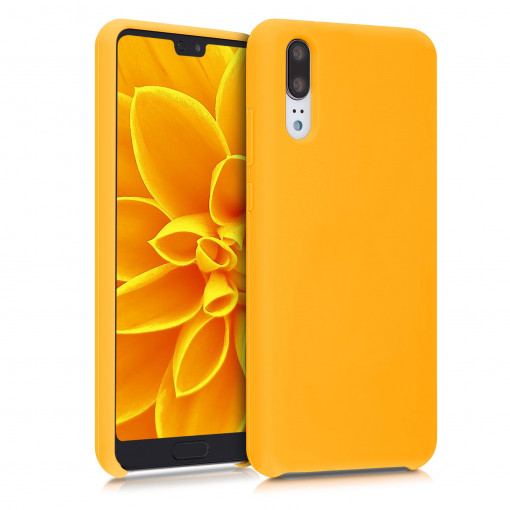 Husa pentru Huawei P20, Silicon, Portocaliu, 45689.180