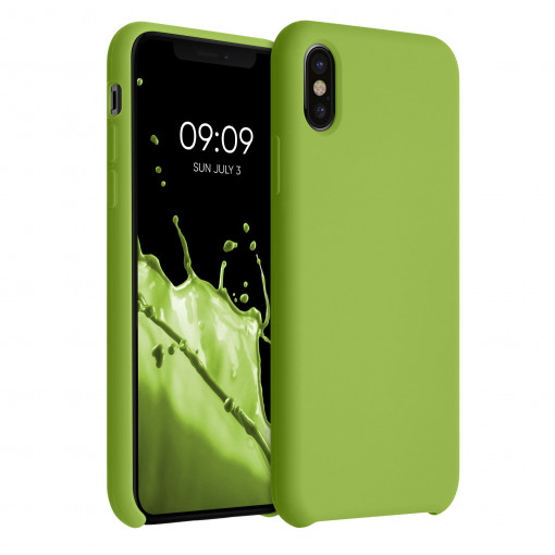 Husa pentru iPhone X / iPhone XS, Silicon, Verde, 42495.220