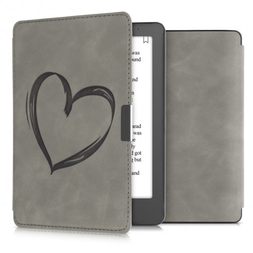 Husa pentru Kobo Aura Edition 2, Piele ecologica, Gri, kwmobile, 56885.01