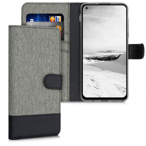 Husa pentru Motorola Moto G Stylus (2021), Textil, Gri, 55623.22