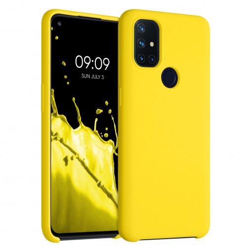 Husa pentru OnePlus Nord N10 5G, Silicon, Galben, 53890.165