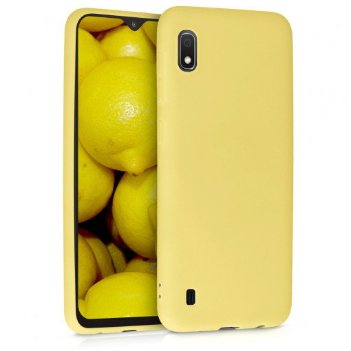 Husa pentru Samsung Galaxy A10, Silicon, Galben, 49814.49