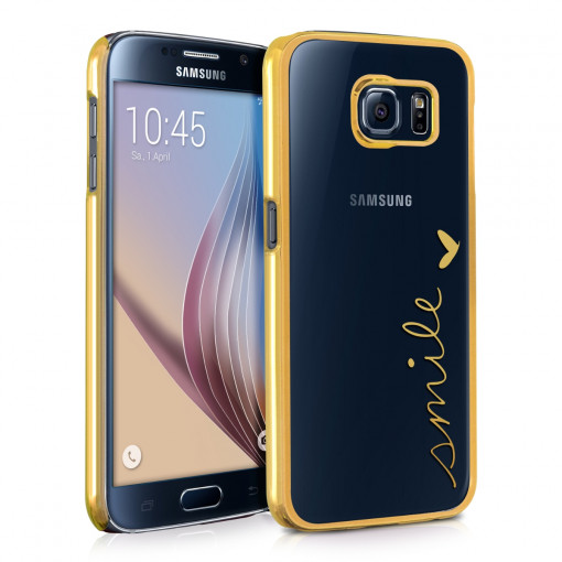 Husa pentru Samsung Galaxy S6, Policarbonat, Gold, 28625.04