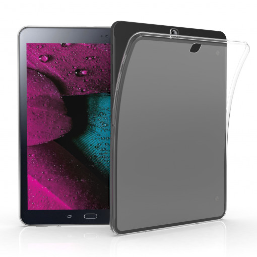 Husa pentru Samsung Galaxy Tab S2 9.7, Silicon, Transparent, 34830.03