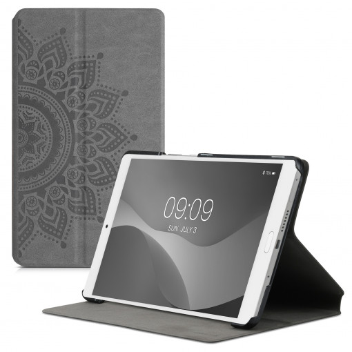 Husa pentru tableta Huawei MediaPad M3 8.4", Kwmobile, Gri, Piele ecologica, 53894.02