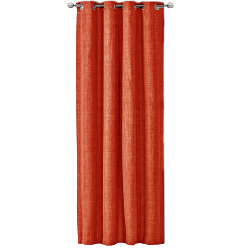 Perdea Elfie Opac cu inele Jemidi, 140 x 245 cm, Rosu, Poliester, 55279.29.01