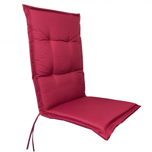 Perna hidrofuga pentru scaun cu spatar inalt Jemidi, 120 x 50 cm, Bordo, Poliester, 55522.26
