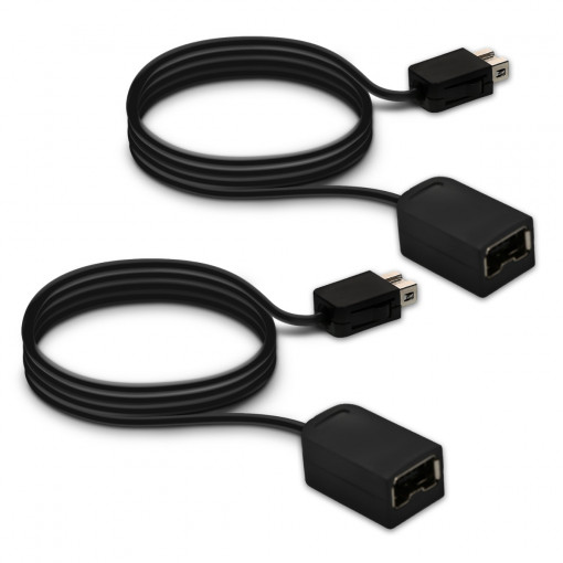Set 2 cabluri de prelungire pentru Nintendo SNES Mini/NES Mini Controller, Kwmobile, Negru, Plastic, 46836.01