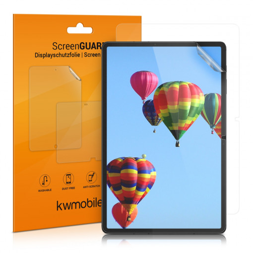 Set 2 Folii de protectie pentru tableta Samsung Galaxy Tab S8/Galaxy Tab S7 , Kwmobile, Transparent, Plastic, 52913.1