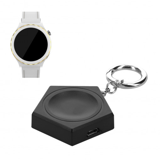 Docking stand pentru Huawei Watch GT 3/Watch GT 3 Pro/Watch 3, Kwmobile, Negru, Plastic, 59424.01