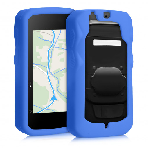 Husa de protectie pentru GPS Bryton Rider 750, Kwmobile, Albastru, Silicon, 54125.04