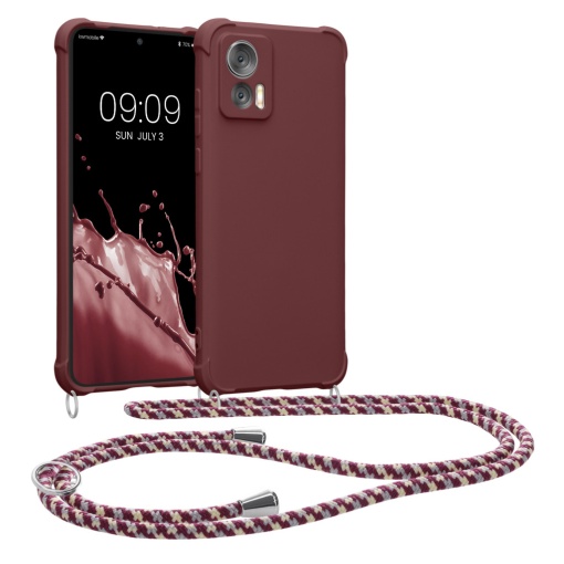 Husa Kwmobile cu jnur pentru Motorola Edge 30 Neo, Violet, Silicon, KWM0000199S003C