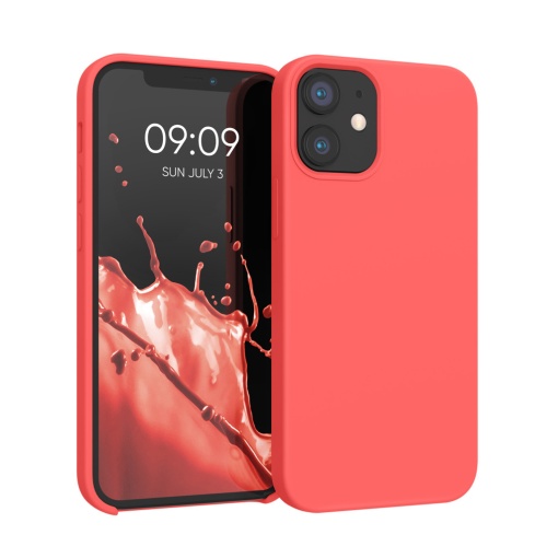 Husa Kwmobile pentru Apple iPhone 12 Mini, Roz, Silicon, KWM000011JO065C