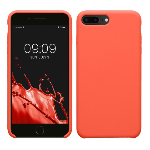 Husa Kwmobile pentru Apple iPhone 8 Plus/iPhone 7 Plus, Roz, Silicon, KWM0000087L102C