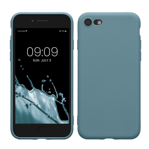 Husa Kwmobile pentru Apple iPhone SE (2022)/iPhone SE (2020)/iPhone 8, Verde, Silicon, KWM0000083F054C