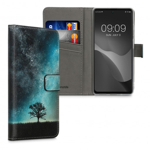 Husa Kwmobile pentru Blackview A100, Piele ecologica, Multicolor, 57920.01