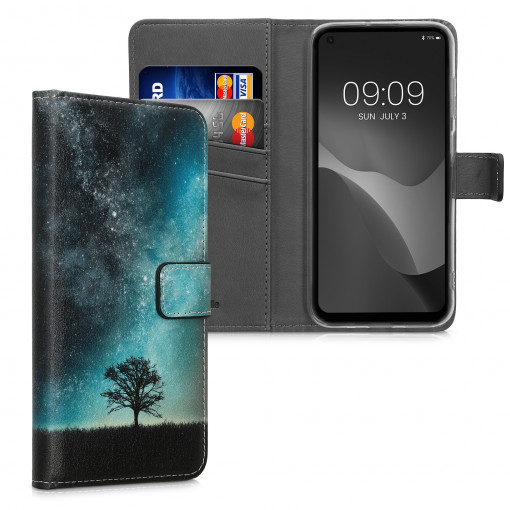 Husa Kwmobile pentru Blackview A90, Piele ecologica, Multicolor, 57593.01