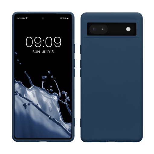 Husa Kwmobile pentru Google Pixel 6a, Albastru, Silicon, KWM000015OO024C