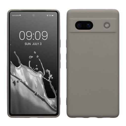 Husa Kwmobile pentru Google Pixel 7a, Bej, Silicon, KWM000019YF043C