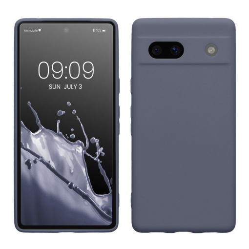 Husa Kwmobile pentru Google Pixel 7a, Gri, Silicon, KWM000019YF037C