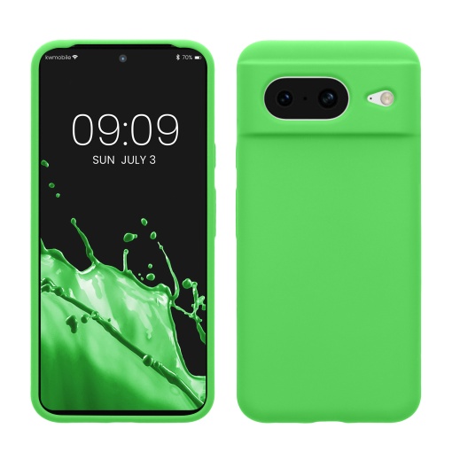 Husa Kwmobile pentru Google Pixel 8, Verde, Silicon, KWM0000208F022C - Img 1