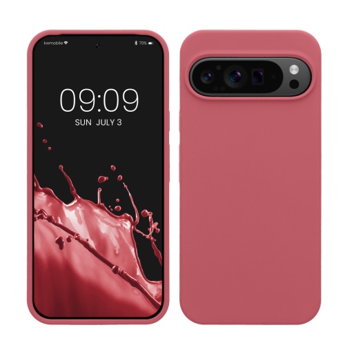 Husa Kwmobile pentru Google Pixel 9 Pro XL, Roz inchis, Silicon, KWM000020PV025C