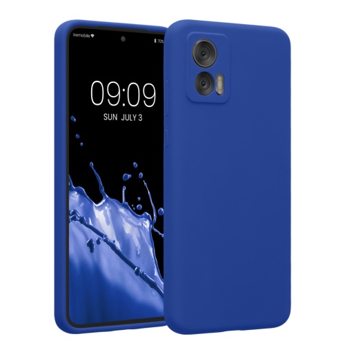 Husa Kwmobile pentru Motorola Edge 30 Neo, Albastru, Silicon, 61043.134