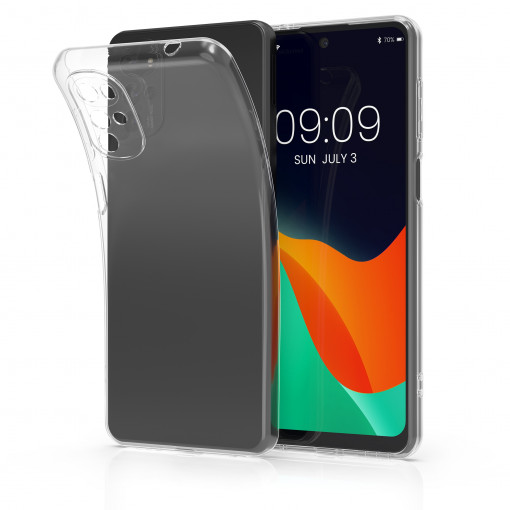 Husa Kwmobile pentru Motorola Moto G22, Silicon, Transparent, 58209.03