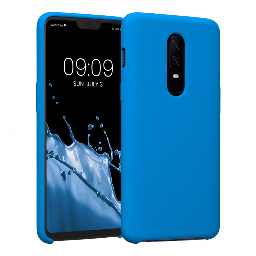 Husa Kwmobile pentru OnePlus 6, Silicon, Albastru, 46122.228