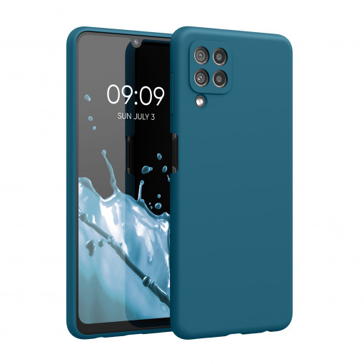 Husa Kwmobile pentru Samsung Galaxy A22, Silicon, Verde, 55500.57